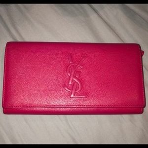 YSL Yves Saint Laurent Hot Pink Wallet
